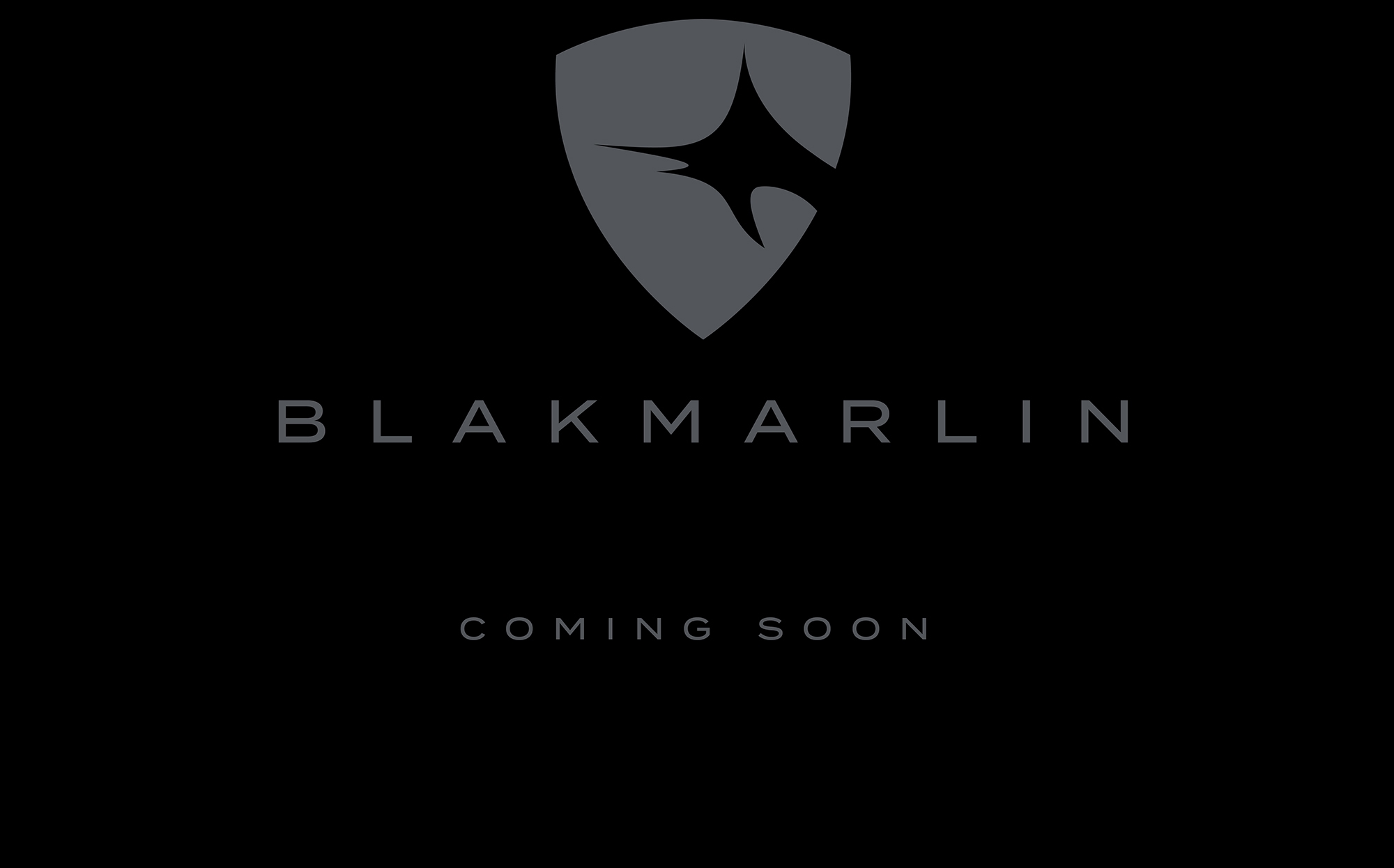 BLAKMARLIN coming soon message